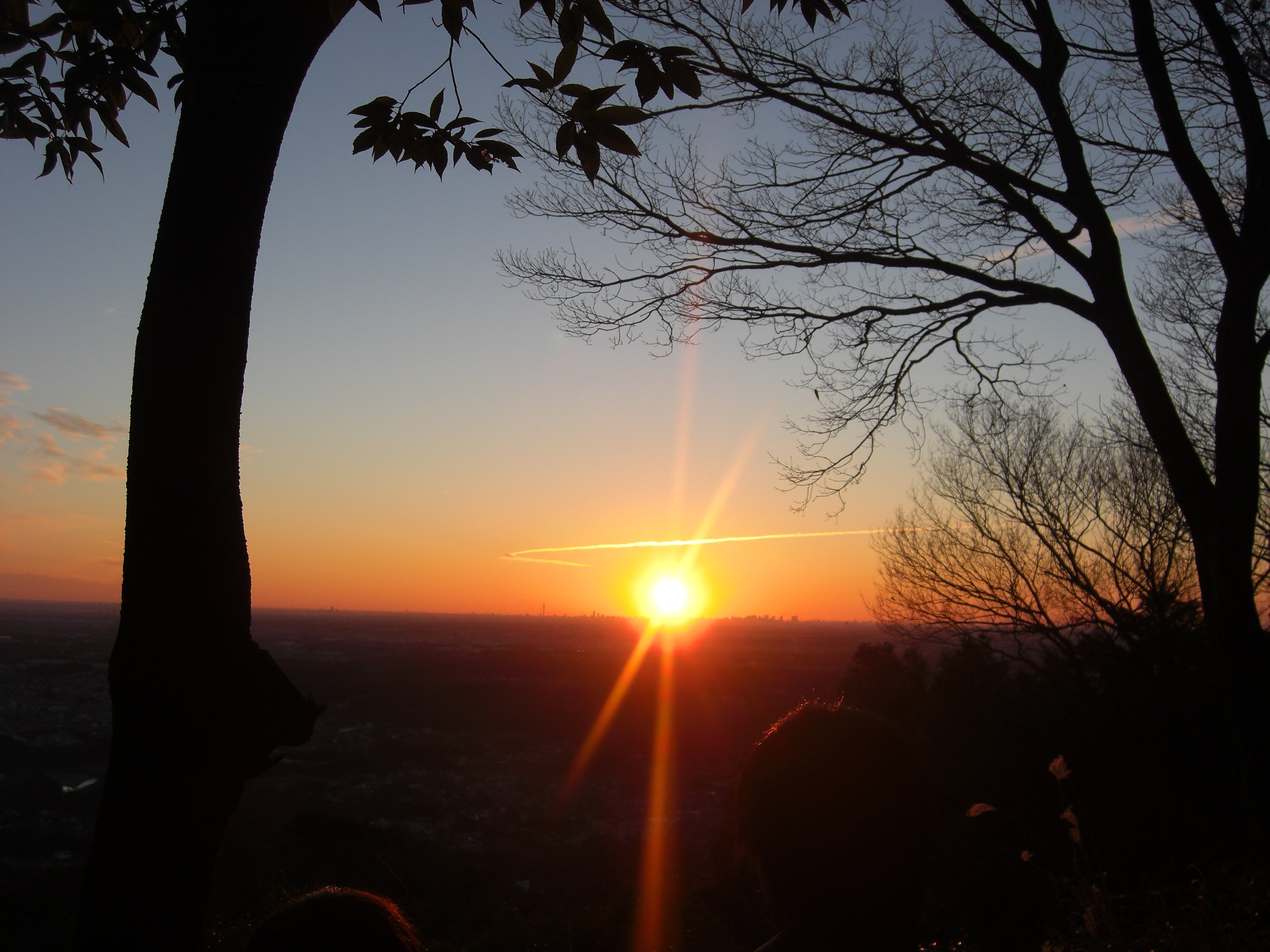 日和田山山頂の初日の出