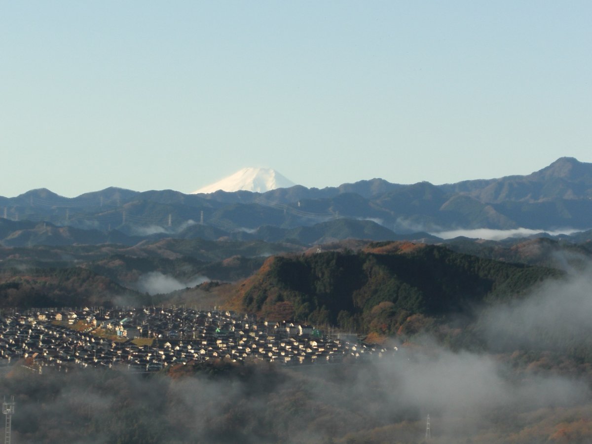 神社前富士山